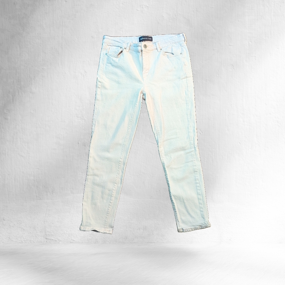 Women's Reitmans skinny straight light white jeans size 30